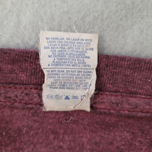 Optima Mens Burgandy Dinky creek Short Sleeve T-Shirt Size XL - Picture 6 of 6